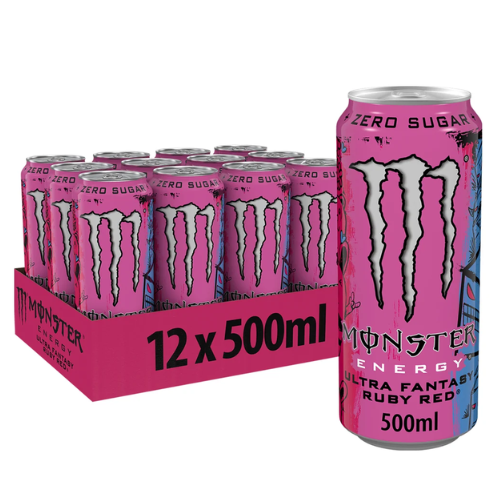 Monster Energy Drink Ultra Fantasy Ruby Red 12 x 500ml